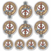 Clan Clark Wappen Sticker Set (Vorderseite)
