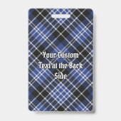 Clan Clark Wappen über Tartan Ausweis (Back)