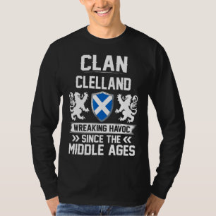 Clan Clelland Scottish Family Clan Scotland Wreaki T-Shirt