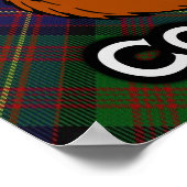 Clan Cochrane Scottish Tartan Poster (Ecke)