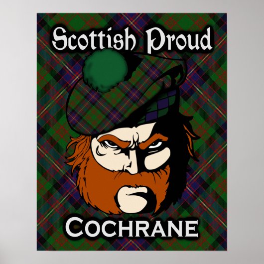 Clan Cochrane Scottish Tartan Poster (Vorne)
