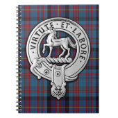 Clan Cochrane Wappen & Azure Tartan Notizblock (Vorderseite)
