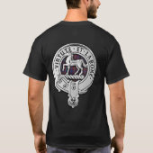 Clan Cochrane Wappen & Azure Tartan T-Shirt (Rückseite)