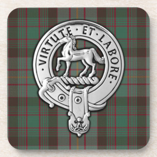 Clan Cochrane Wappen & Jagd Tartan Getränkeuntersetzer