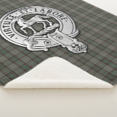 Clan Cochrane Wappen & Jagd Tartan Sherpadecke (3/4)