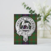 Clan Cochrane Wappen & Tartan Postkarte (Stehend Vorderseite)