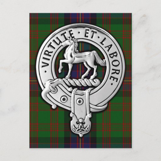 Clan Cochrane Wappen & Tartan Postkarte (Vorderseite)