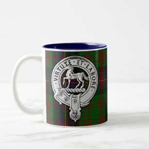 Clan Cochrane Wappen & Tartan Zweifarbige Tasse
