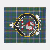 Clan Cockburn Ancient Tartan Kariert Fleecedecke (Vorderseite (Horizontal))