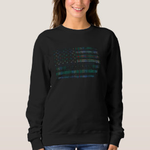 Clan Cockburn Scottish tartan US Flaggenkilometer  Sweatshirt