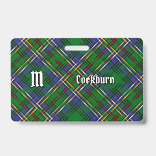Clan Cockburn Tartan Ausweis