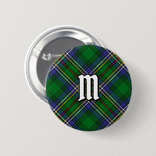 Clan Cockburn Tartan Button (Vorne & Hinten)