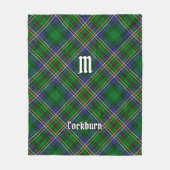 Clan Cockburn Tartan Fleecedecke (Vorderseite)