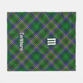 Clan Cockburn Tartan Fleecedecke (Vorderseite (Horizontal))