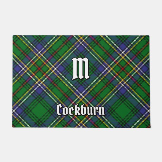 Clan Cockburn Tartan Fußmatte (Vorderseite)