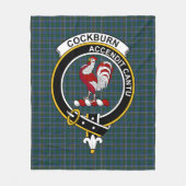 Clan Cockburn Tartan Kariert Fleecedecke (Vorderseite)