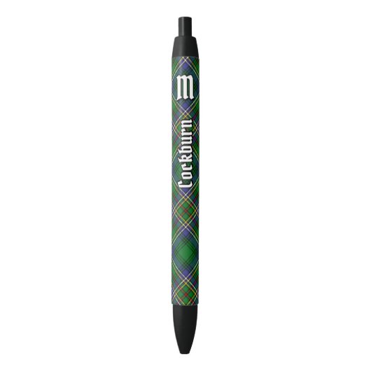 Clan Cockburn Tartan Kugelschreiber (Vorderseite Vertikal)