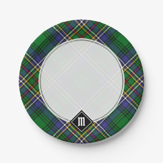 Clan Cockburn Tartan Pappteller (Vorderseite)