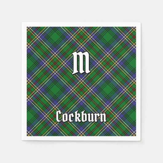 Clan Cockburn Tartan Serviette (Vorderseite)