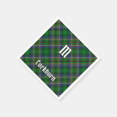 Clan Cockburn Tartan Serviette (Ecke)