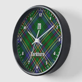 Clan Cockburn Tartan Uhr (Winkel)
