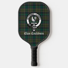 Clan Cockburn Wappen Abzeichen und Tartan Pickleball Schläger