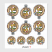 Clan Cockburn Wappen Sticker Set (Blatt)