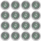 Clan Cockburn Wappen & Tartan Knot Aufkleber (Vorderseite)