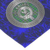 Clan Cockburn Wappen & Tartan Knot Kurzer Tischläufer (Ecke)