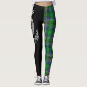 Clan Cockburn Wappen & Tartan Leggings (Vorderseite)
