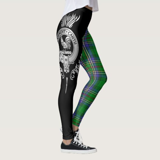 Clan Cockburn Wappen & Tartan Leggings (Rechts)