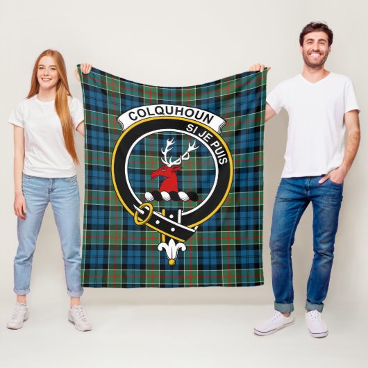 Clan Colquhoun Ancient Tartan Kariert Fleecedecke (Beispiel)