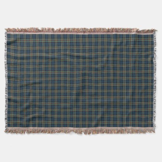 Clan Colquhoun Navy Blue und Green Tartan Decke (Vorderseite)