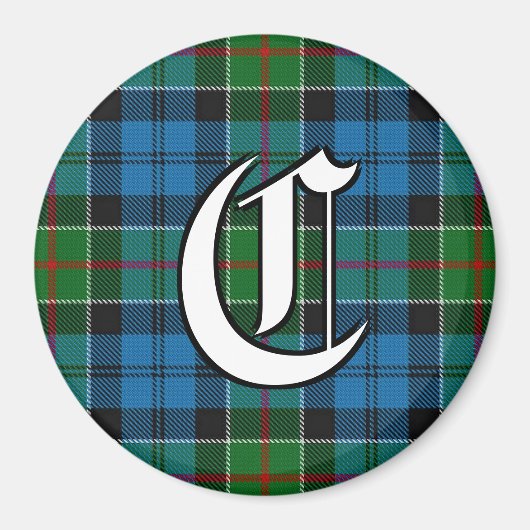 Clan Colquhoun Tartan Accents Magnet (Vorne)