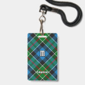 Clan Colquhoun Tartan Ausweis (Vorderseite mit Lanyard)