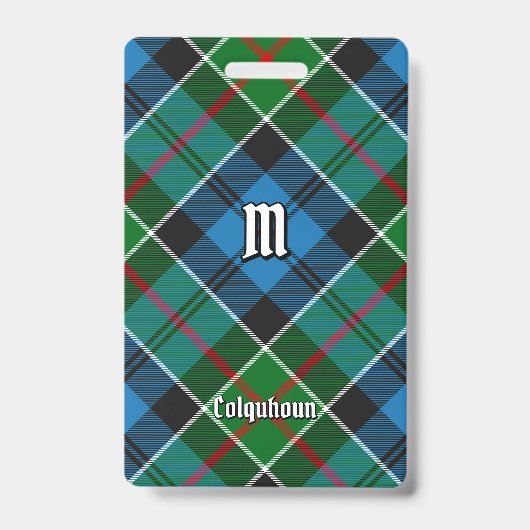 Clan Colquhoun Tartan Ausweis (Vorderseite)