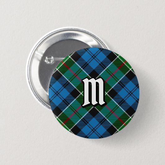 Clan Colquhoun Tartan Button (Vorne & Hinten)