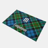 Clan Colquhoun Tartan Fußmatte (Schrägansicht)