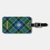 Clan Colquhoun Tartan Gepäckanhänger (Vorderseite horizontal)