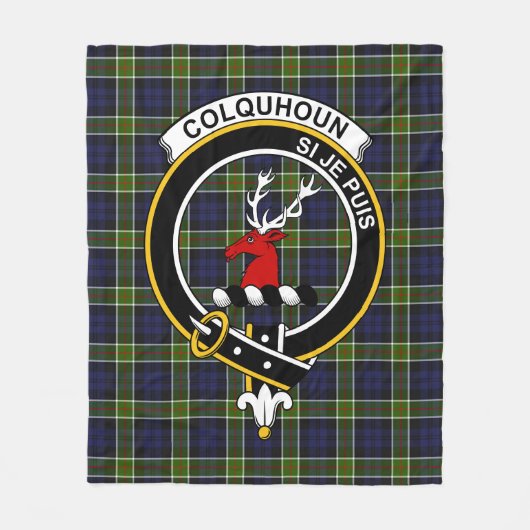 Clan Colquhoun Tartan Kariert Fleecedecke (Vorderseite)