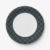 Clan Colquhoun und Calhoun Tartan Border Pappteller (Vorderseite)