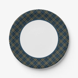 Clan Colquhoun und Calhoun Tartan Border Pappteller
