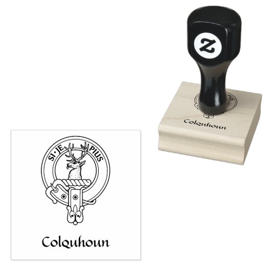 Clan Colquhoun Wappen Gummistempel (Stempel)