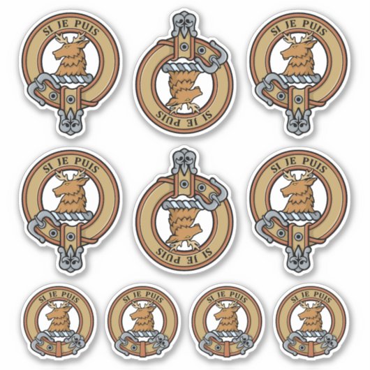 Clan Colquhoun Wappen Sticker Set (Vorderseite)