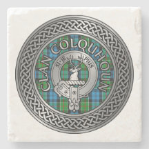 Clan Colquhoun Wappen & Tartan Knot