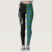 Clan Colquhoun Wappen & Tartan Leggings (Vorderseite)