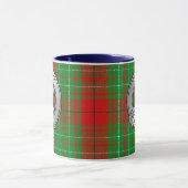 Clan Comyn | Cumming Wappen & Tartan Tasse (Zentrum)