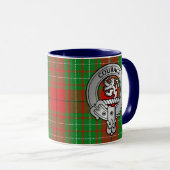 Clan Comyn | Cumming Wappen & Tartan Tasse (VorderseiteRechts)