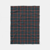 Clan Comyn und Cumming Red and Blue Tartan Fleecedecke (Vorderseite)