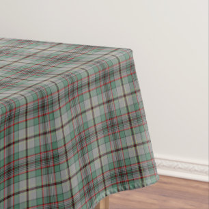 Clan Craig grauer und grüner schottischer Tartan Tischdecke